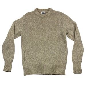 Vintage 70's Woolrich Crewneck Pullover Sweater Wool Nylon Blend Mens XL Tan